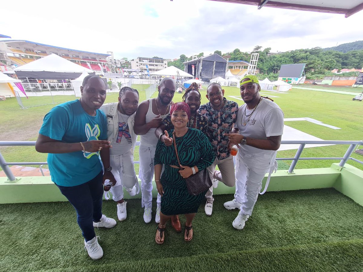JCManagement_1's tweet photo. Work Mode with the JCM team last weekend for our client @triplekayband for World Creole Festival in Dominica ! @DayneeJob @kristalalex @JelanCumb ! #worldcreoleday #jcmteam #dominica #triplekay #clients #work #travel #workmode #jcmanagement https://t.co/NVl5jPDTSF