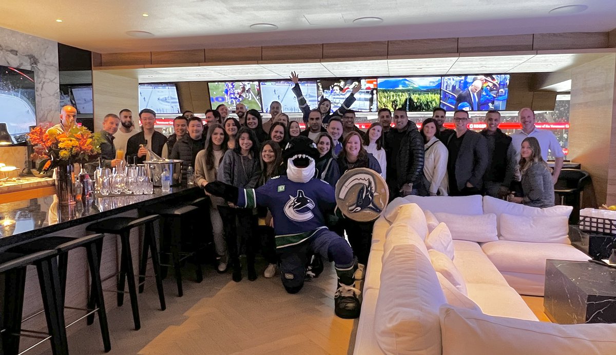 The PHL &amp; Fasken Team attended the Canucks vs Blues game this past Friday. A big thank you to Fasken for hosting us for another year!