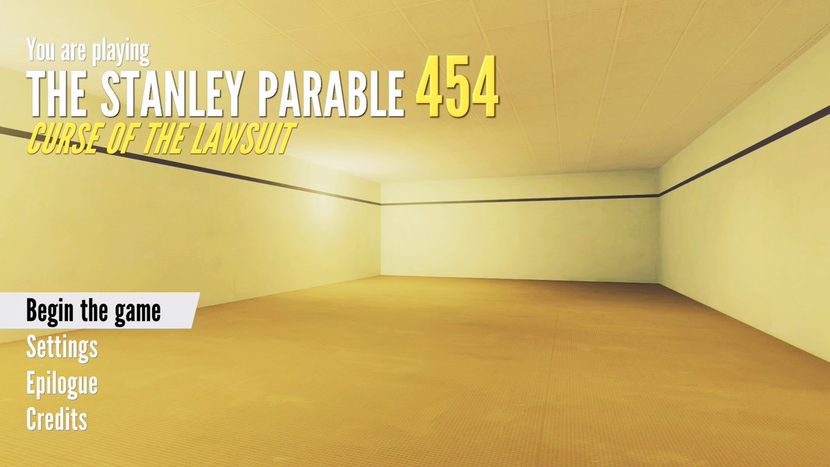 DemonDuffeh's tweet photo. The end is never the end is never the end is never the end is never the end is never the end #TheStanleyParable https://t.co/bkryshaIZz