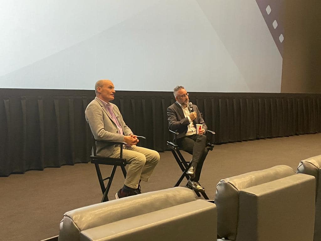 At our closing night yesterday evening, we had the Director of the movie Bella! Jeff L. Lieberman and moderator Todd Yellin, a lovely Q+A following the film.