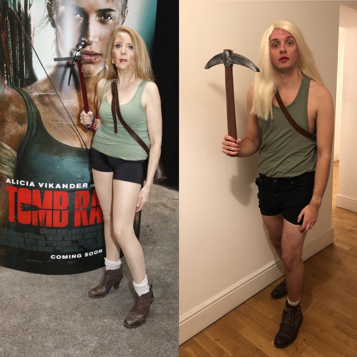 jakehwillis's tweet photo. I hate gay Halloween parties, what do you mean you’re Gillian McKeith dressed as Lara Croft at the Tomb Raider film premiere? https://t.co/ixB6lkqrcb