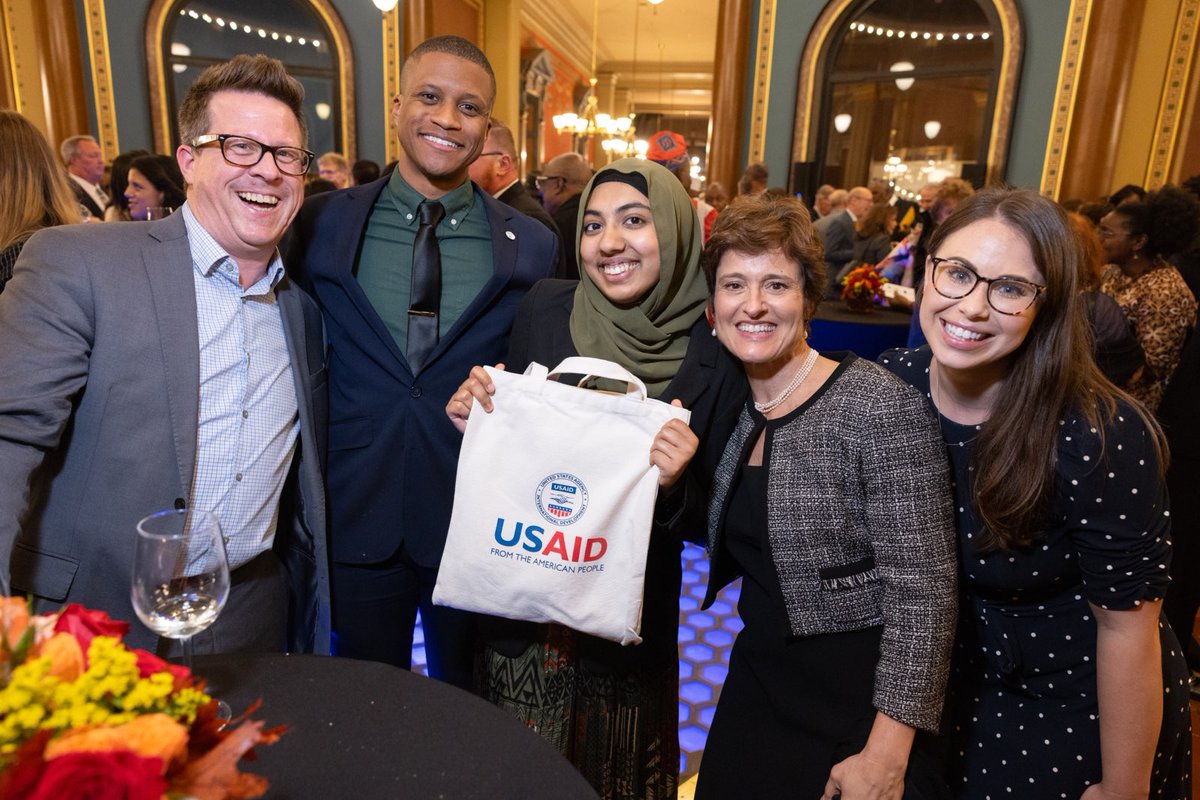 Wonderful week with colleagues Des Moines, meeting partners &amp; talking about how women’s empowerment, resilience in our food systems &amp; public-private partnership are essential to turn the tide on global hunger. Congrats to <a href="/Heidi_Kuhn/">Heidi Kuhn</a> &amp; <a href="/RootsofPeace/">Roots of Peace</a>, the new #WFP2023 laureate!
