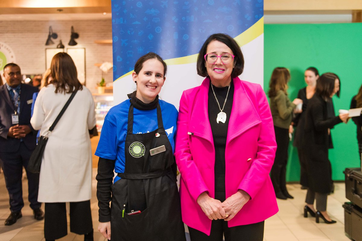 yvrairport's tweet photo. Paper Planes Café takes flight! ✈️

This new spot was created in partnership with @pacificautism to support local food and beverage offerings at YVR, but also create a training space for its staff — made up of a diverse group of individuals from the neurodiverse community. https://t.co/yOpAVAGdti
