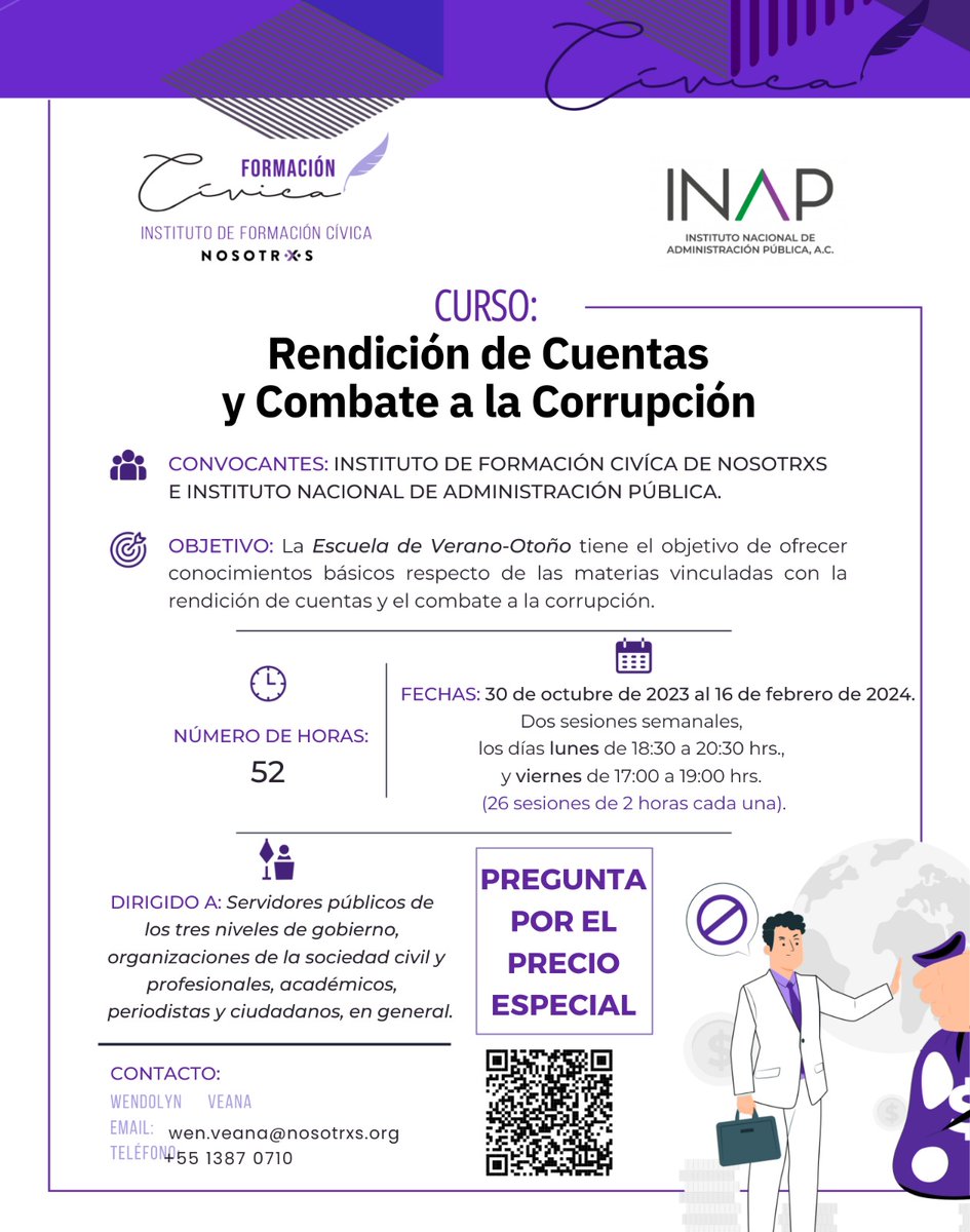 IFCivica's tweet photo. 📢 #𝗖𝗨𝗥𝗦𝗢 

ÚLTIMA OPORTUNIDAD | HOY INICIAMOS

𝗥𝗲𝗴𝗶𝘀𝘁𝗿𝗼👇🏼
https://t.co/XtkLS80yff

𝗜𝗻𝗳𝗼𝗿𝗺𝗲𝘀 👇🏼
Wendolyn Veana | wen.veana@nosotrxs.org | 5513870710 https://t.co/969pZCY7Rw