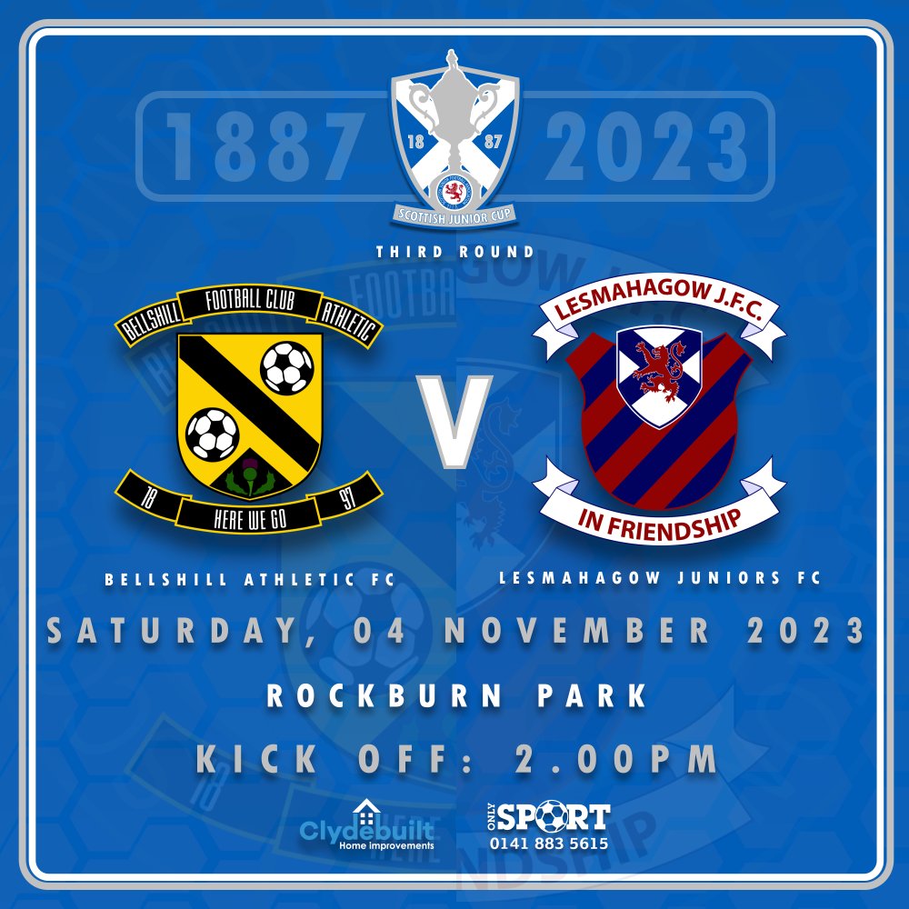 scottishjuniors's tweet image. THIRD ROUND

THE #clydebuilthomeimprovements #scottishjuniorcup #thirdround gets underway this weekend with 11 ties scheduled.  @OnlySportLTD1