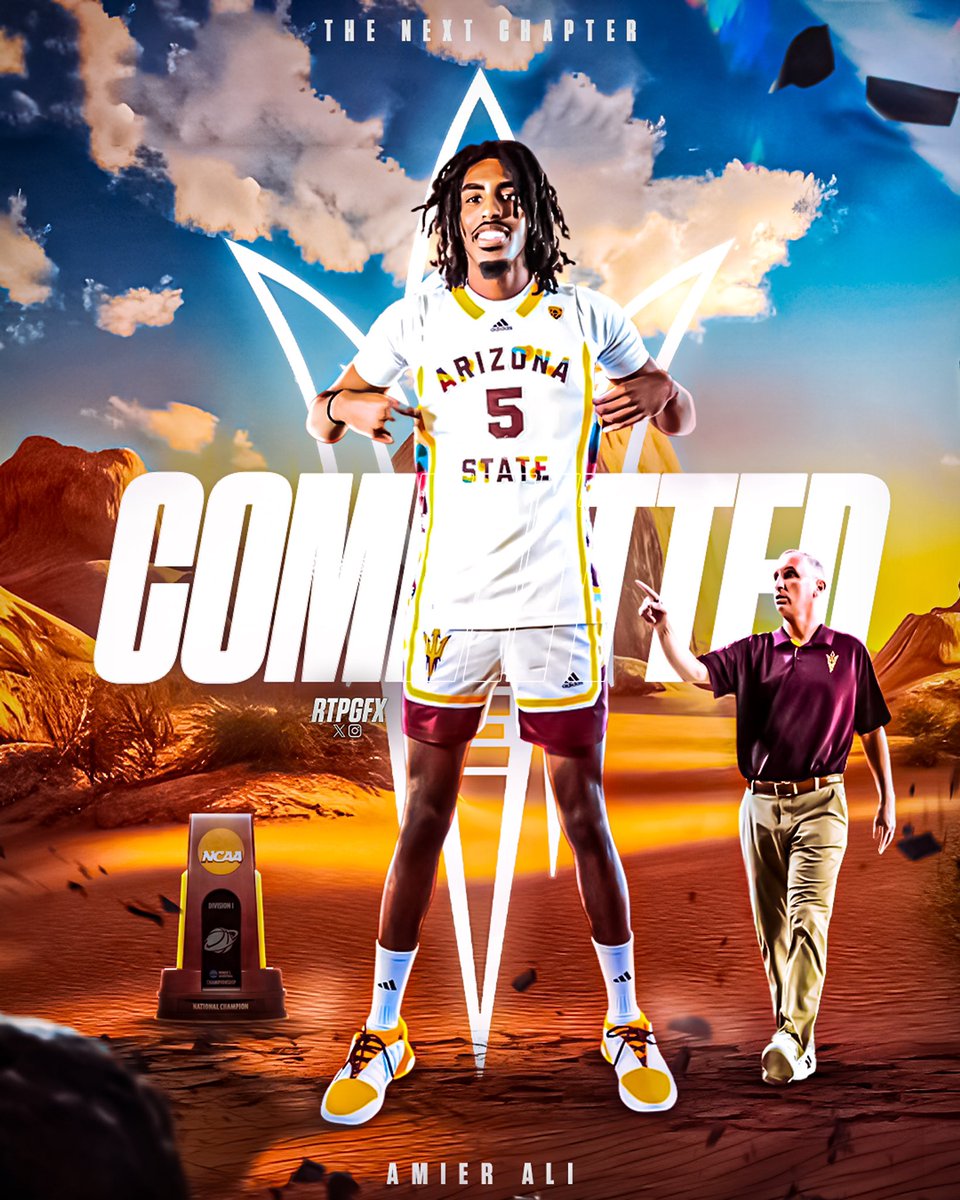 2024 4⭐️ Amier Ali has committed to Arizona State and Bobby Hurley, a source tells me. Ali is a versatile, two-way wing who can guard multiple positions defensively. Can get to the rack or knockdown shots from the perimeter on the other end. He chose the Sun Devils over…