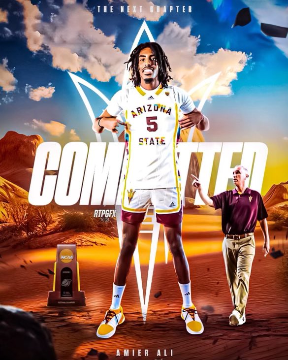 NEWS: Four-star forward Amier Ali has committed to Arizona State. Ali chose the Sun devils over Kentucky, Alabama, Arkansas and Kansas. Story: 247sports.com/college/basket…