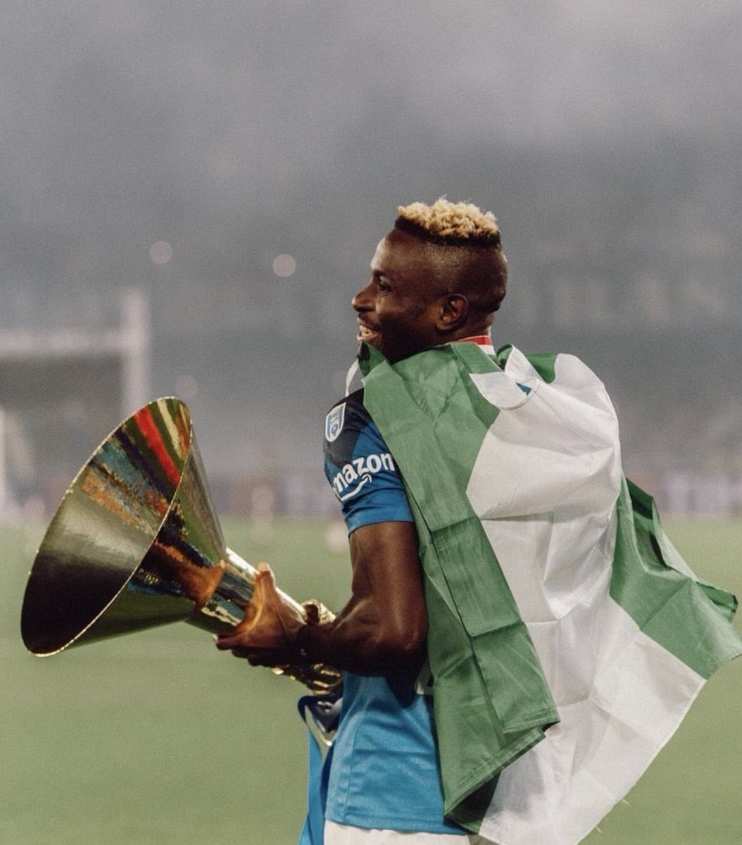 MimosaFawaz's tweet photo. A big one for Nigeria 🇳🇬 

Victor Osimhen is the FIRST Nigerian player to make the top 10 of #BallonDor rankings. 

Ranked 8th for the 2023 Men’s ballon d’Or https://t.co/6wJ1dcEQ2g