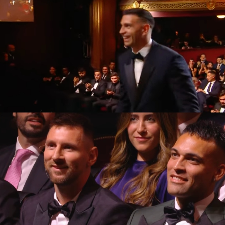 ¿Abucheos y silbidos de los franceses al Dibu Martínez tras ganar el Trofeo Yashin? El Dibu sonríe al subir al escenario, mientras que Lionel Messi y Lautaro disfrutan viendo a su portero. Y aunque a muchos no les guste, hoy fue NOCHE ARGENTINA EN PARÍS.