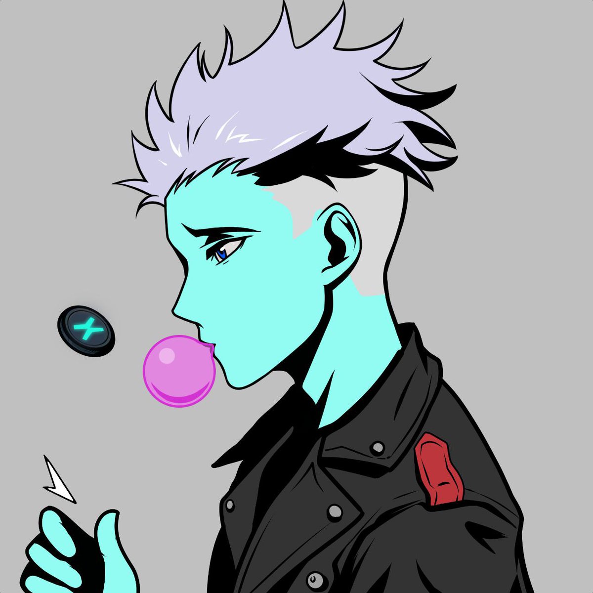 XzukiMultiversX's tweet photo. Sneak peak no4 today with a beautiful rare trait with an EGLD coin and a cool street jacket. I love this NFT because if you really take a look at it you will probably see a ''history behind it and that it represents all of us! It gives me a vibe of a person in our current state, patiently waiting for the future, having cold blood and preparing for what the future and bullrun has in place for us! 

The truth is that with patience and good people around #WAGMI 

@KillshotXzuki