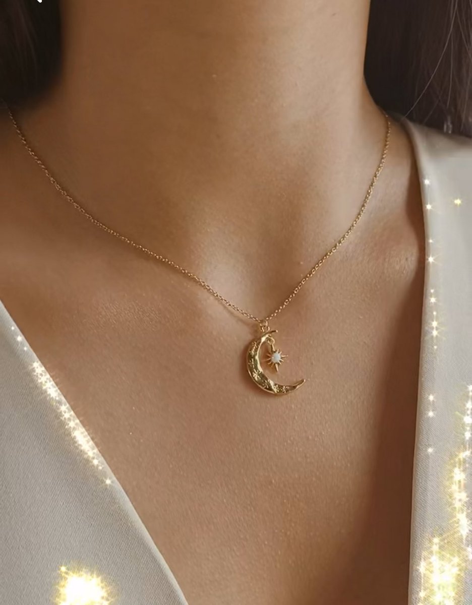 Moon and star necklace ✨🌙