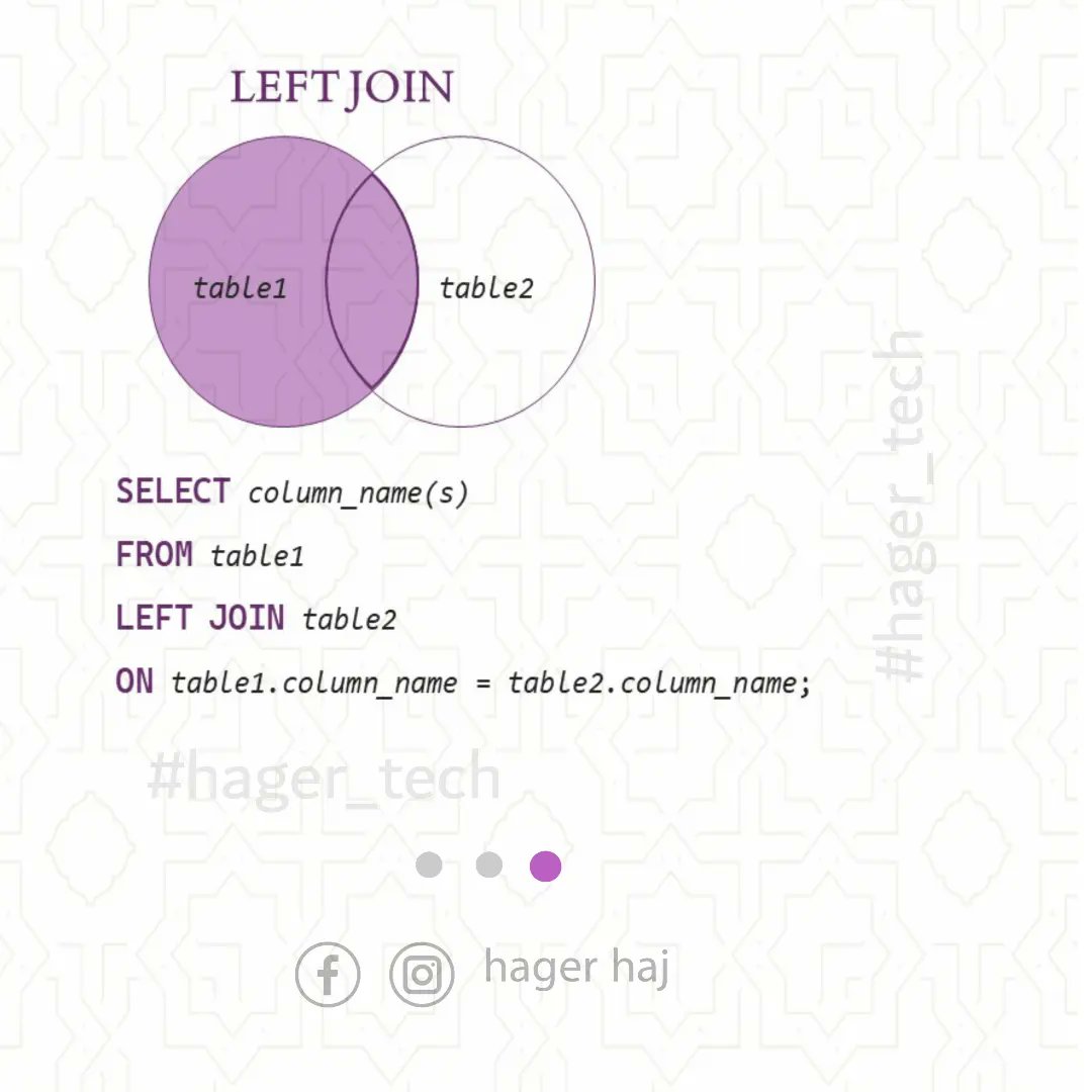 hager42's tweet image. #sql_server
#hager_tech
#قواعد_البيانات