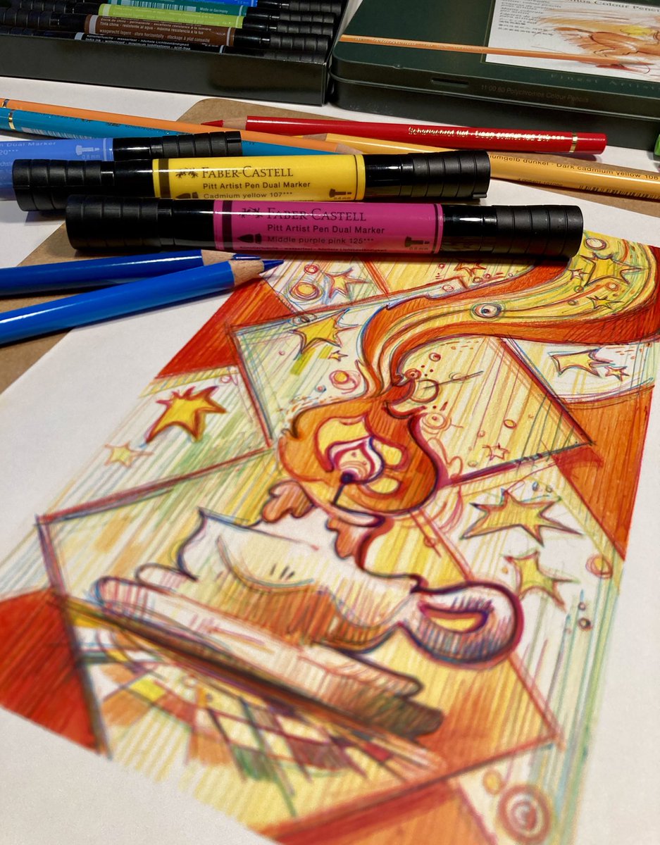 「Mixed media wallpaper illustrations crea」|Eduardo Vieiraのイラスト