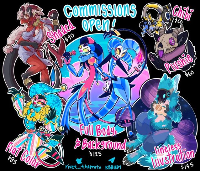 Rivet_theProto's tweet image. Open for commission! hmu!