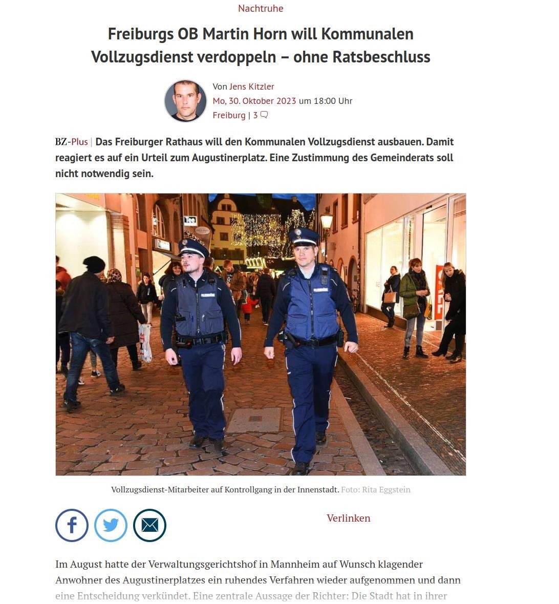 sbamueller's tweet image. Wenn der KOD nicht bis zu 3x mal am Tag das #Klimacamp kontrollieren würde, dann hätte man vielleicht genug Personal um an anderer Stelle nach Ruhe &amp;amp; Ordnung zu schauen…

sbamueller.com/2023/10/29/die… 

#Freiburg #KOD #Überwachungsstaat