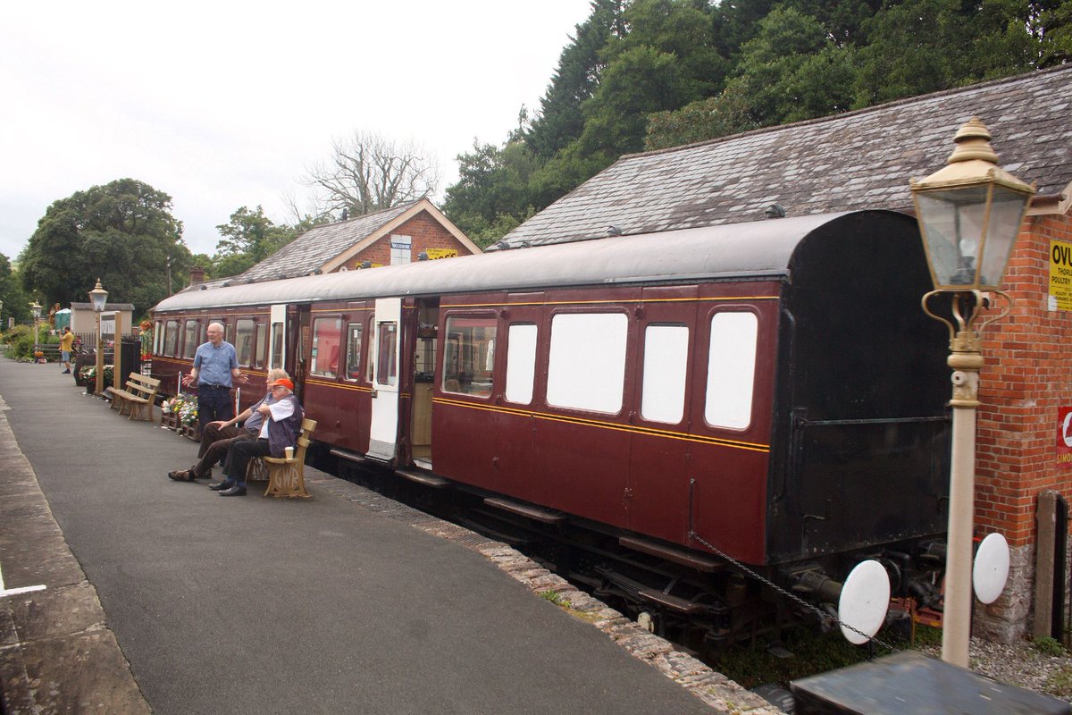 Staverton  Station, Devon. 59740. Class 115 DMU. Trailer Second, built Derby, lot 30599, 1960. Coverted to cafe, 01/2015. Photo: 12.08.2023. #railway #DMU #DieselMultipleUnit #Class115 #cafe #Staverton #Devon @SalopianLyne