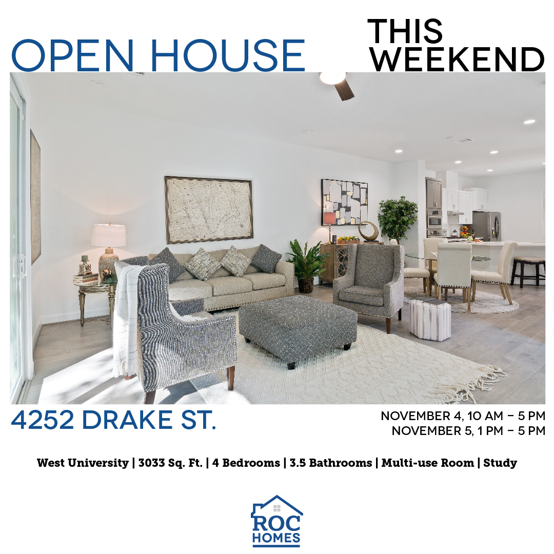 It's #openhouseweekend at 4252 Drake St. in #westu

#comingsoon #forsale #realestateagent #newhome #dreamhome #newhomesforsale #househunting #homesforsale #justlisted #curbappeal #newhomehouston #openhouse #openhousesaturday #openhousesunday #citylife #cityliving