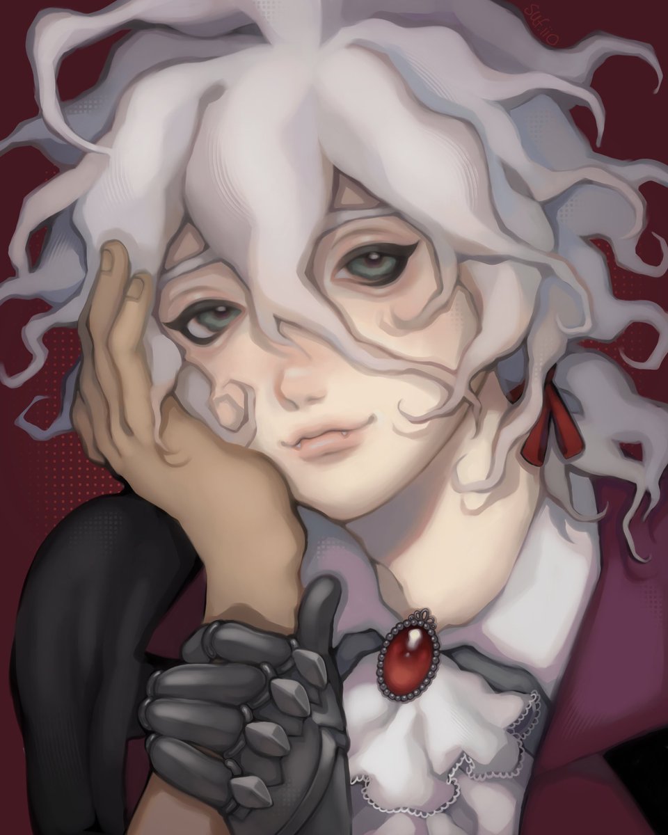 sufiio_'s tweet photo. idk why I even post on this app but here is Halloween art #komahina https://t.co/K4LzHu11dj