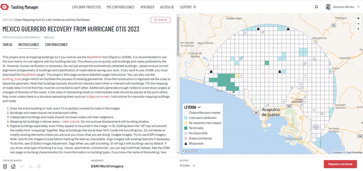 asalmendez's tweet image. Nuevamente los invito a el mapeo colaborativo de las comunidades que rodean #Acapulco, afectadas la semana pasada por el huracán #Otis. 

🦺La información recopilada será utilizada por los sistemas de emergencia para ayudar en la mejor toma de decisiones. Este proyecto es…