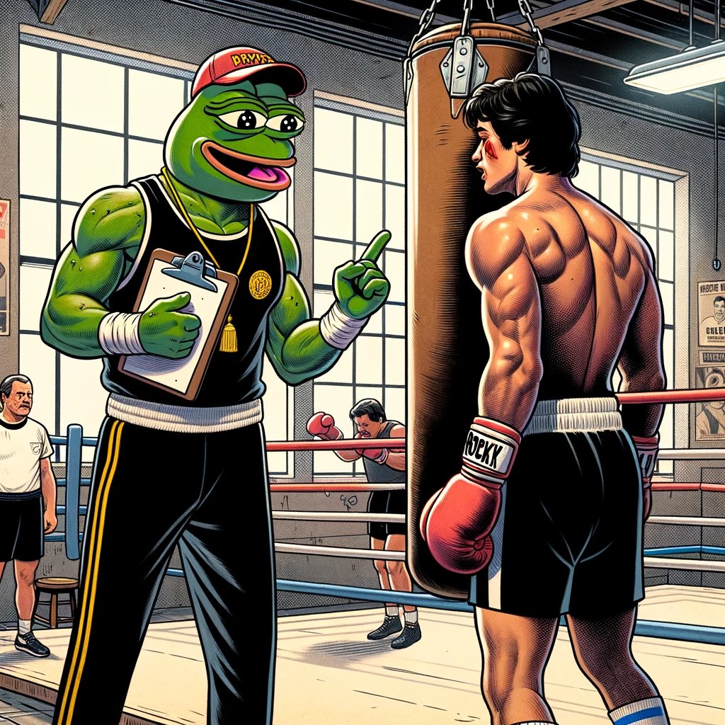 Aces_TFB's tweet photo. ๐ฅ 'It ain't about how hard you hit, Rocky; it's about how hard you can get hit and keep moving forward. That's how winning is done!' - Mickey Goldmill to his champ. ๐ช #RockyWisdom #FightersSpirit
$PNDC + $PEPE = #PONDX ๐ธโค๏ธโ๐ฅ https://t.co/JPX5byyMc8