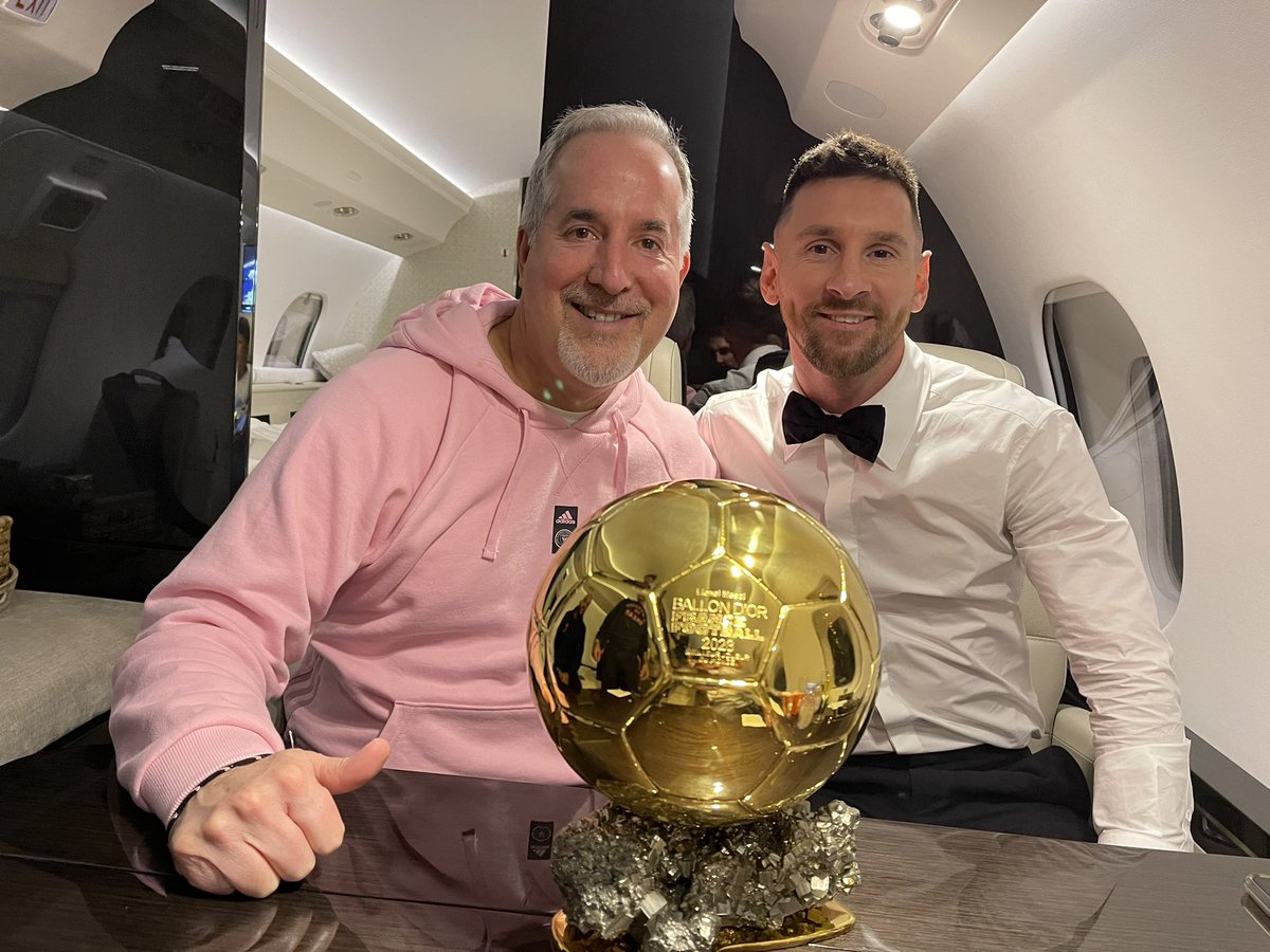 Seems an extra passenger made it to our flight <a href="/ballondor/">Ballon d'Or</a> <a href="/InterMiamiCF/">Inter Miami CF</a>
