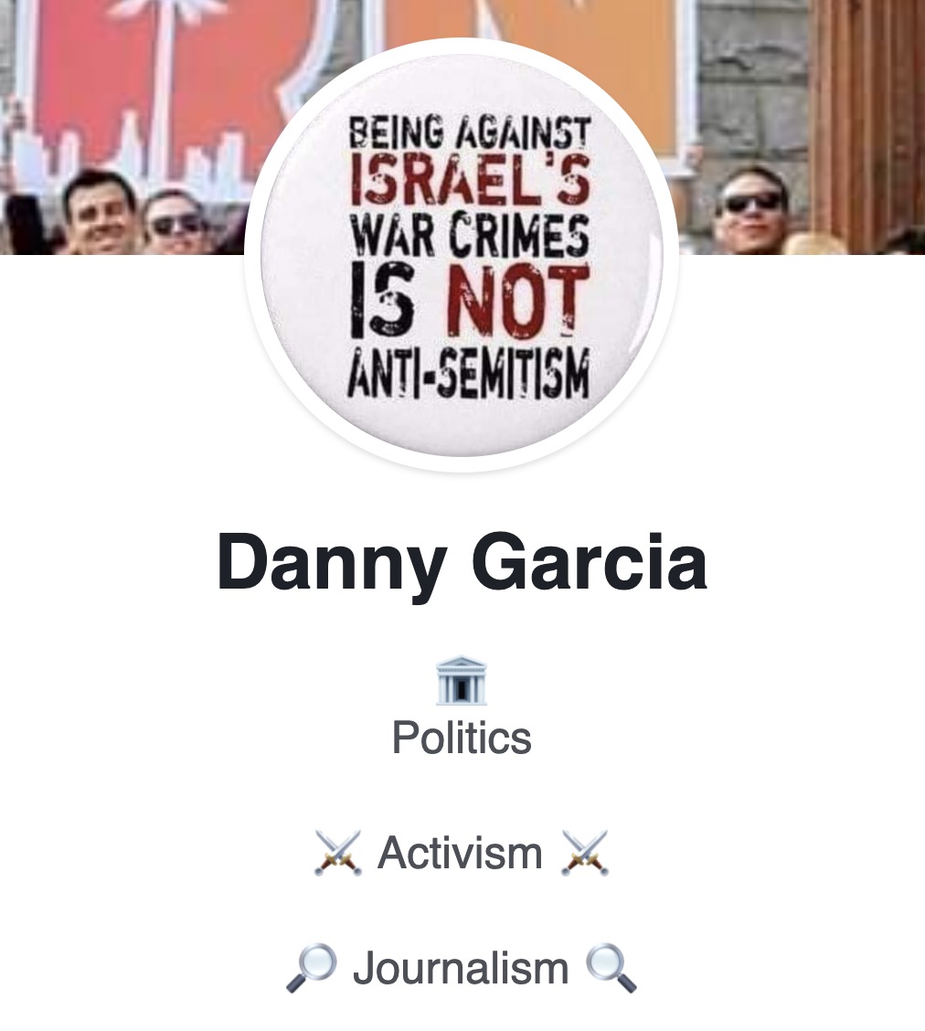 MrAndyNgo's tweet photo. I've found the Facebook page of Daniel Garcia, the man accused of breaking into a Jewish family's Los Angeles home and threatening to kill them. When he was arrested, he repeatedly screamed, "Brown lives matter" and "Free Palestine." His social media posts show a long hatred of Israel, perhaps inspired by misinformation. https://t.co/HMNdBy6Fy7