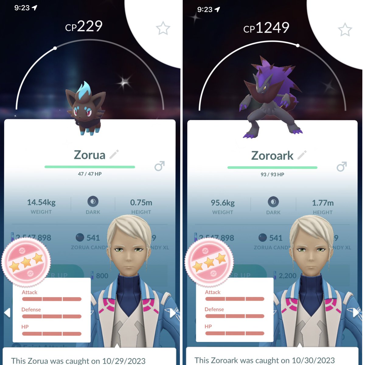 GuarCristian's tweet photo. Like father like son ๐ฅน๐ฅน๐ฅน ๐ฏโจ๐ฅ
#ShundoFamily #ShinyZorua #ShinyZoroark #ShundoZorua #ShundoZoroark #PokemonGO #PokemonGOApp #ShinyPokemon https://t.co/EIZ7g1A7PD