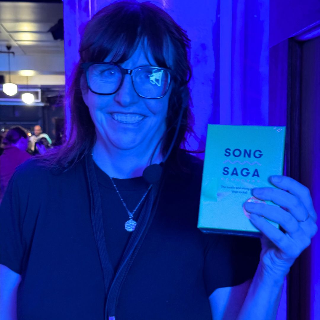 Jacs rocks the box. ❤️ 🟩 🤘 #songsaga - Get yours at song-saga.com #sxswsydney