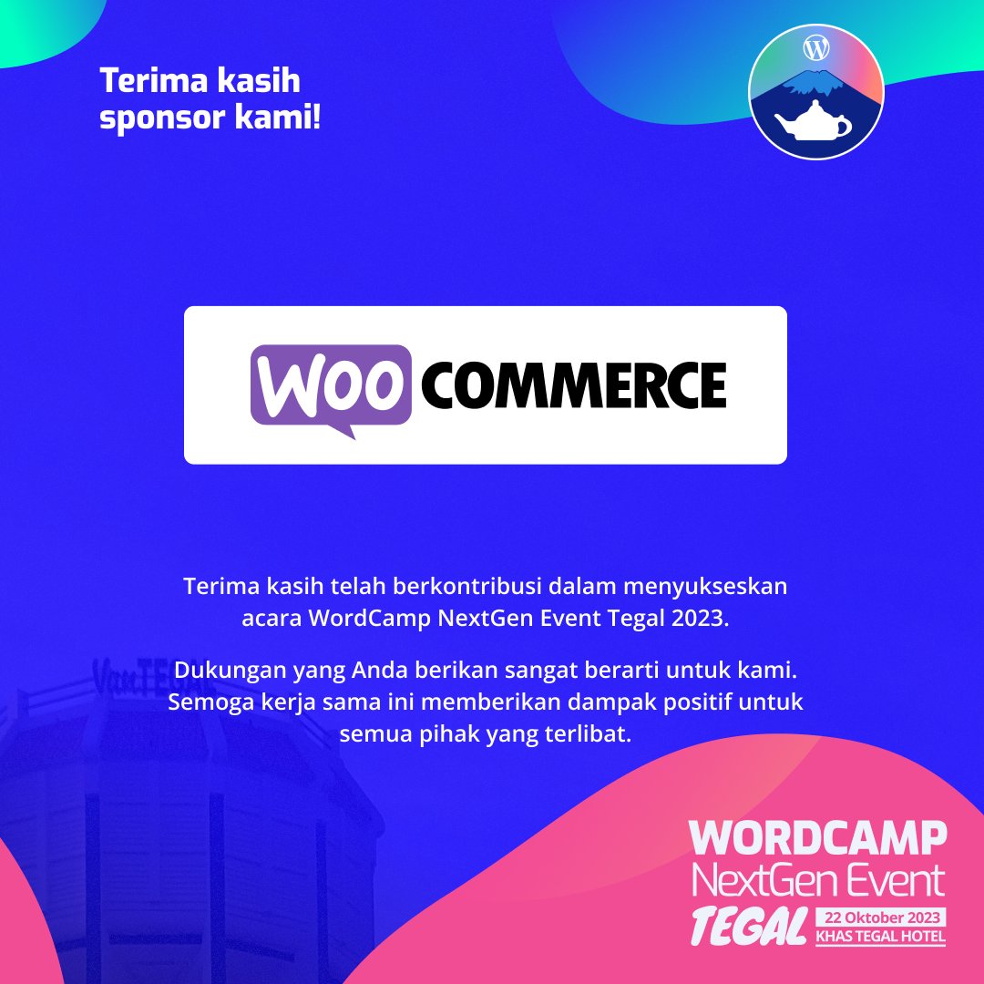 wptegal's tweet photo. Ingin tahu lebih jauh tentang @woocommers ? Kunjungi tautan berikut:

* Official website: https://t.co/6iqKHjqilD
* Instagram: https://t.co/HpgDQmAgJv
* Twitter: https://t.co/yoYjM0Vx8g
* Facebook: https://t.co/cJ31YwgKh2

#WCTGL #WordPress https://t.co/5k4YKBVRne