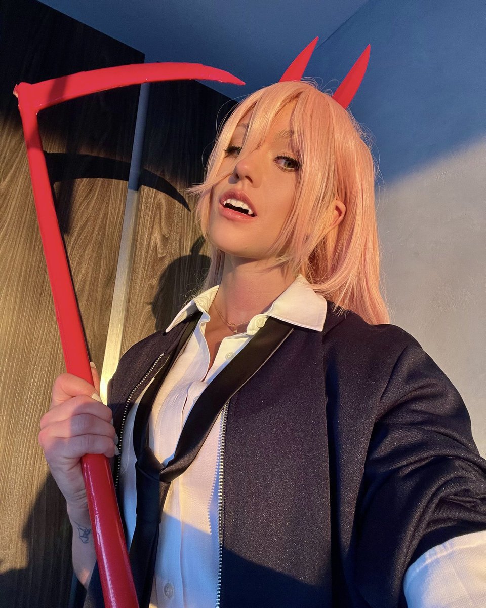 Kat_McNamara's tweet photo. POWER’d up! 🧨❣️🪚 #Chainsawman #Power #anime Happy Halloween!👻 https://t.co/PB8QXc5wPT