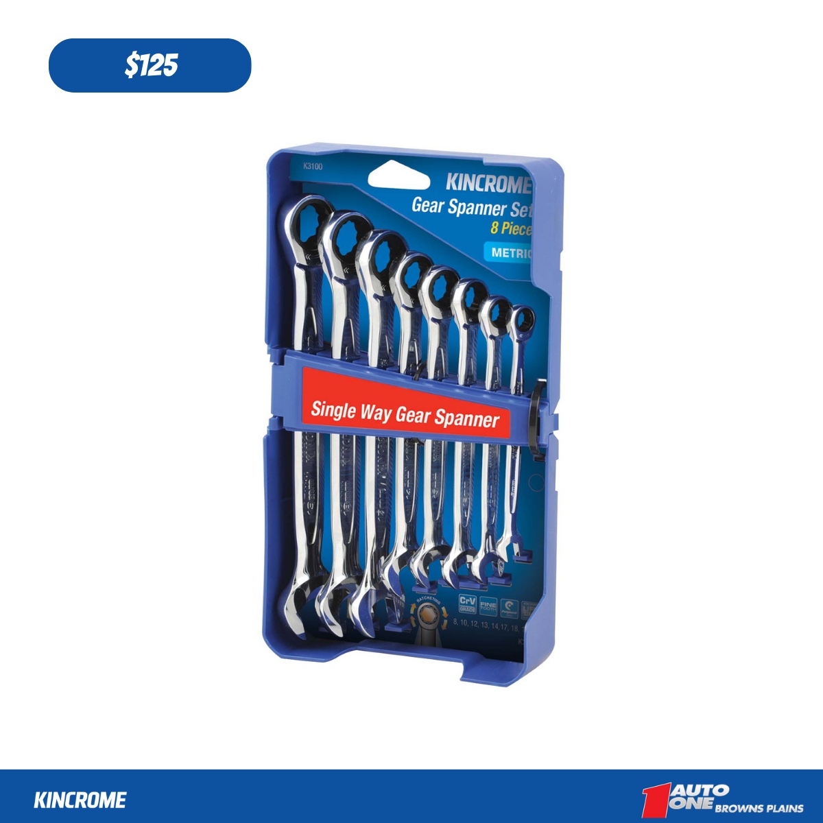 Auto_One_Browns's tweet image. Need a new gear spanner set? Kincrome&apos;s 8-piece set is now on sale for $125! 

Don&apos;t miss out on this great deal - sale ends today. Hurry!

#kincrome #kincrometools #spannerset #autoone #autoonebrownsplains #brownsplains #sale #mechanic #toolscatalogue