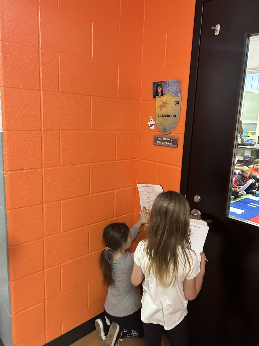 HenckKendra's tweet photo. We did a CVC review while going on a ghost hunt today! These kids have learned how to sound out their words with short vowels! and how perfect that we found Deputy Paul next to our “cop” ghost 👻 #otsegoknights https://t.co/iXnI1Pld2w