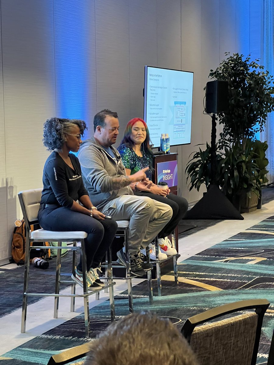 inkedtater's tweet photo. Hard to believe it has been a week since @NetApp #INSIGHT23 and I got to hang with the coolest kids in enterprise storage and cloud ops: (featuring the #troubleTrio of @mekkacodes and @phoebegoh during and after our session) and the kickass Netapp Community Gurus (@DrewClaybrook and @datacenterdude)