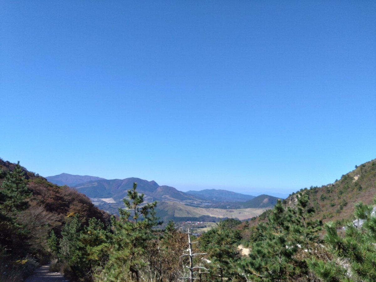 rapapamofu's tweet photo. 湯布院から別府まで、ショートカットして山越えすることに。
初心者向けの登山道みたいだし、ゆっくり行けば問題無いかな。
いたるところから湧いてるあたり、さすが温泉どころですな。 https://t.co/0wSGO0UPnO