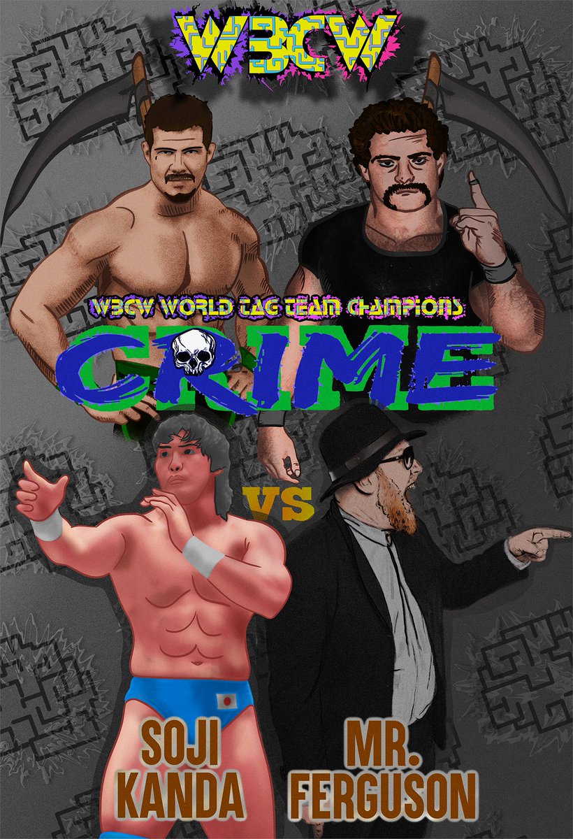 torqpenderloin's tweet image. TONIGHT at 9 pm c/7 p its the only wrestling show on Mondays. Monday Night Program is back with me and @j0shc kicking things off with a MASSIVE tag team title match. Do not be late. Do not bring weapons. CRIME vs. FergKanda and a Stan Hansen/Luchasaurus last man standing main.