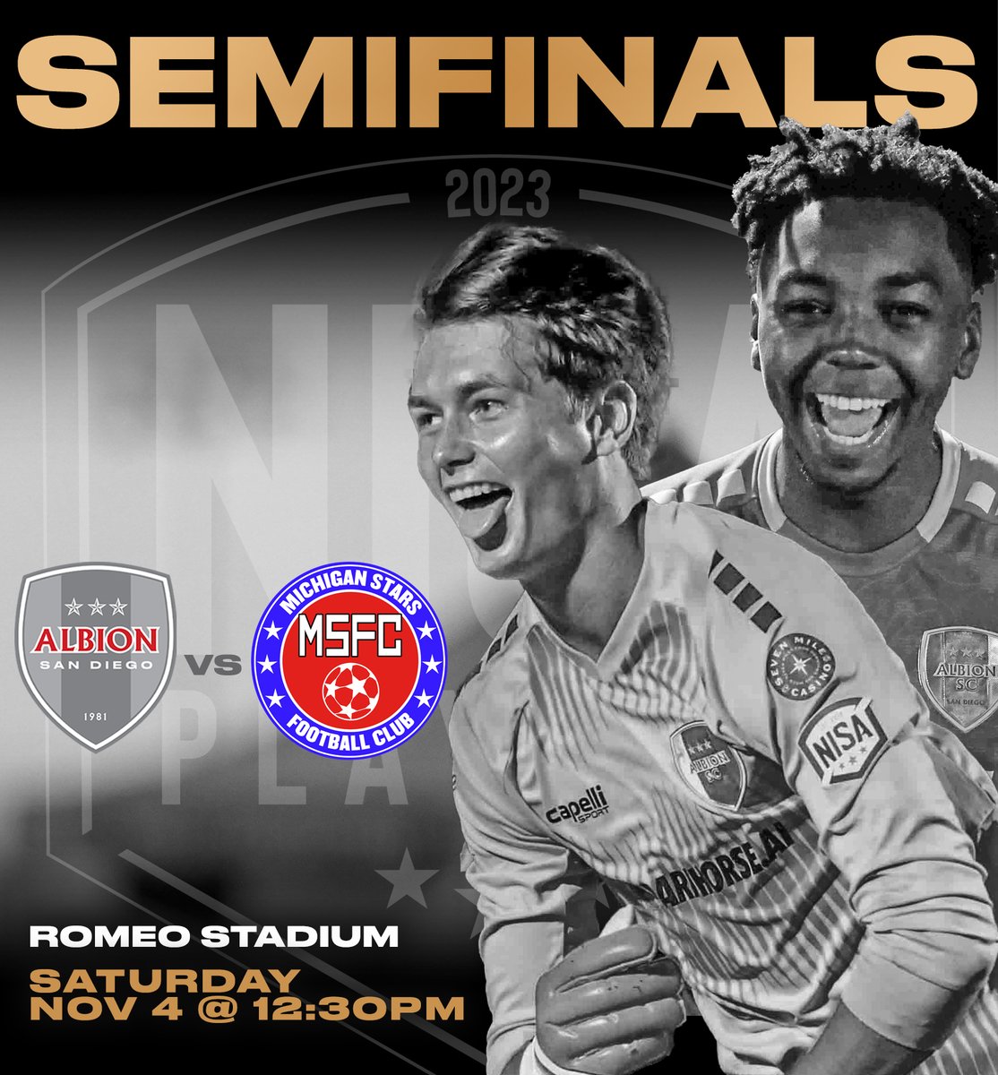 The boys have done it again!!
SEMIFINALS HERE WE COME!!

🏟 Michigan @ Romeo Stadium
📆 Nov 4th
⏰ 12:30pm PT
📺 Watch Live at albionsandiego.com/watch-live

#ALBIONSanDiego
#RUNASONE