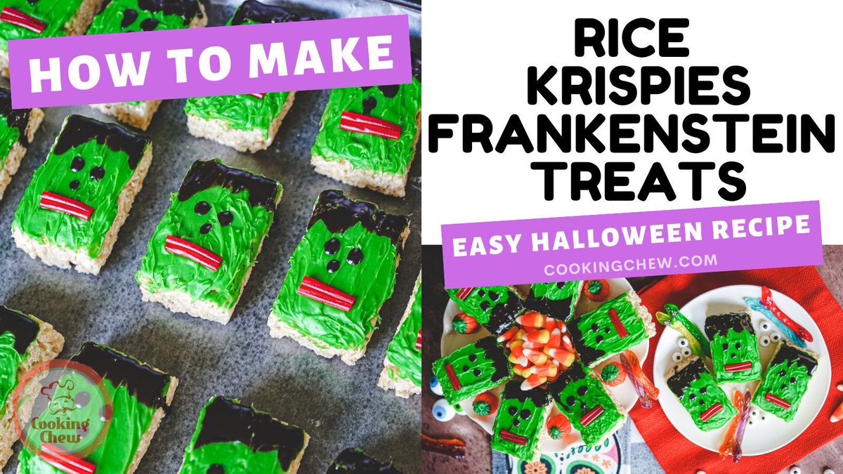 CookingChew's tweet photo. (LAST-MINUTE Halloween Recipe) Rice Krispies Frankenstein Treats: So Easy & Fun! ๐ป https://t.co/VnShSzjoba #Halloween #Halloween2023 #lastminuterecipe #halloweentreat #halloweendessert #easyrecipe #party #kidfriendlyrecipe #cheap #recipes #desserts #howtomake https://t.co/n8kZYmaWCJ