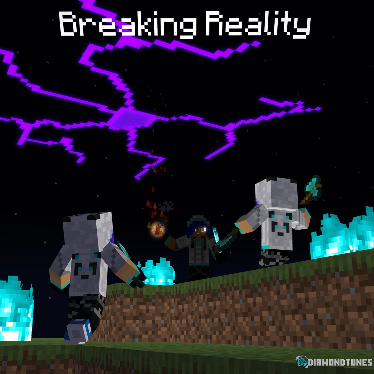 The Cover Art for the next DiamondTunes Album called Breaking Reality. The Music from this album is based off my Minecraft Animations Series 'Breaking Reality'.