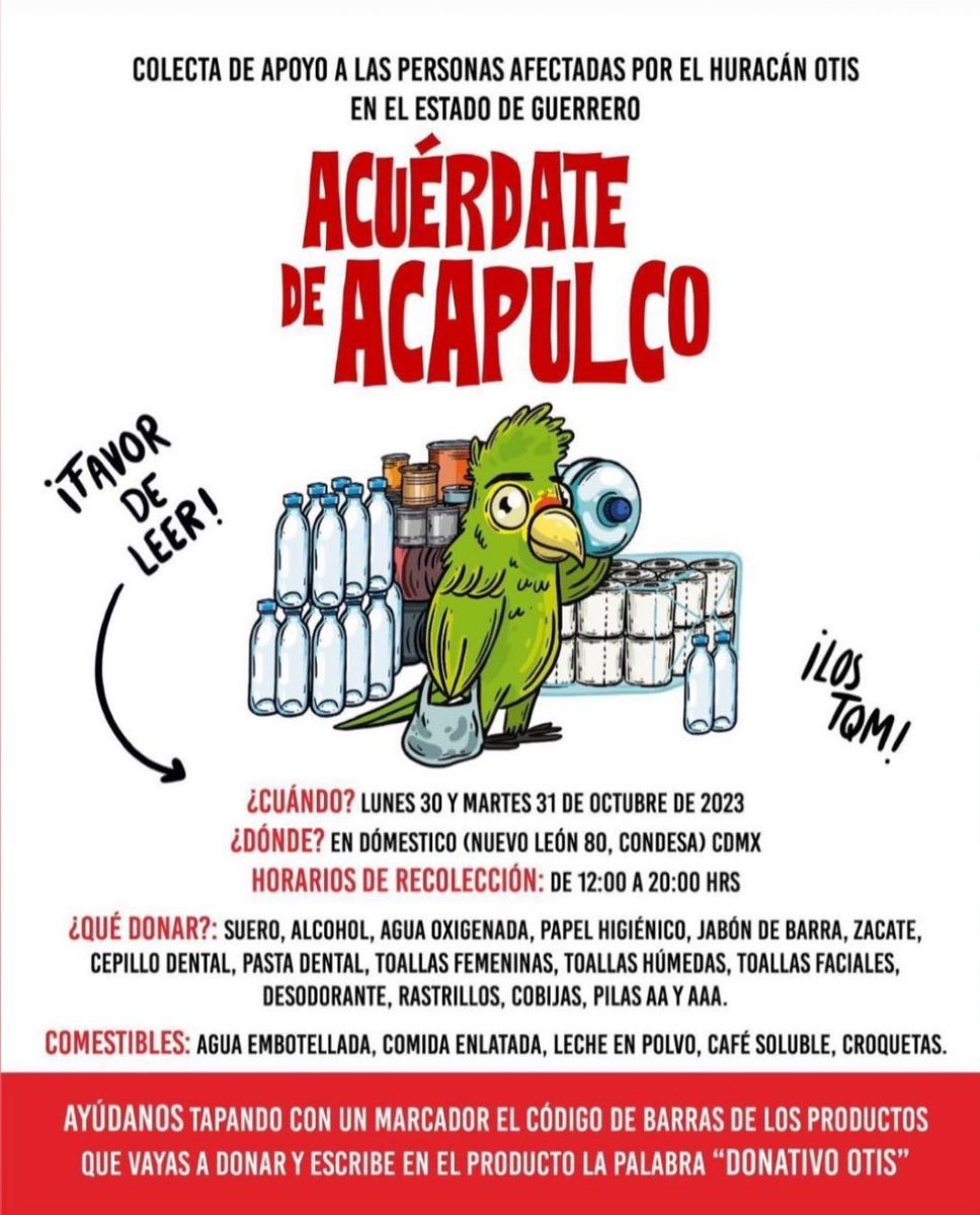 Colecta de apoyo 📍