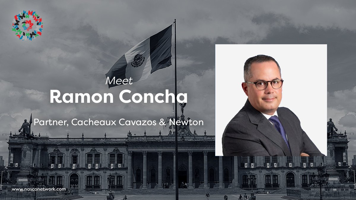 Excited to announce Ramon Concha has joined our NASCO Board of Directors. Ramon is a partner at the law firm Cacheaux Cavazos &amp; Newton in San Antonio, TX. He represents foreign investors doing business in Mexico. Help us welcome Ramon to our North American family! 🇨🇦🇺🇸🇲🇽