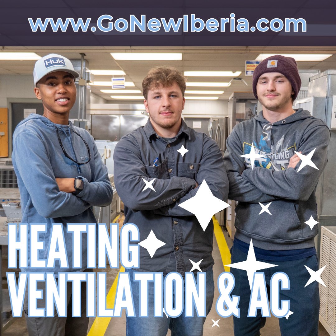 solaccofficial's tweet photo. Discover a rewarding career path as a Heating, Air Conditioning &amp; Refrigeration Specialist with our hands-on Technical Diploma (12 months, starts in January) or industry-based credential (7 months, starts February 26) in New Iberia! Enroll now 👉 https://t.co/K07KLaHQ1Q https://t.co/pcYTJcirBE