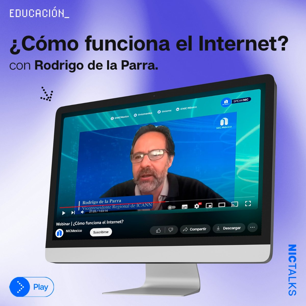 NICMX's tweet photo. Conoce más sobre la red que conecta dispositivos y personas en todo el mundo con @rdelapar. 🌐✅
👉 Ingresa a https://t.co/h4Eq4uEqk1 y revive el webinar completo
#NICMéxico #internet #internetglobal #internetmexico #datointeresante #datocurioso #mexico https://t.co/1OJt22YvAx