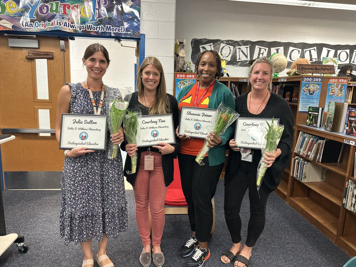 Congratulations to our Distinguished Educators and to our Teacher of the Year, Mrs. Ryan!! We are incredibly thankful to have Mrs. Ryan as our math specialist and content integration coach.