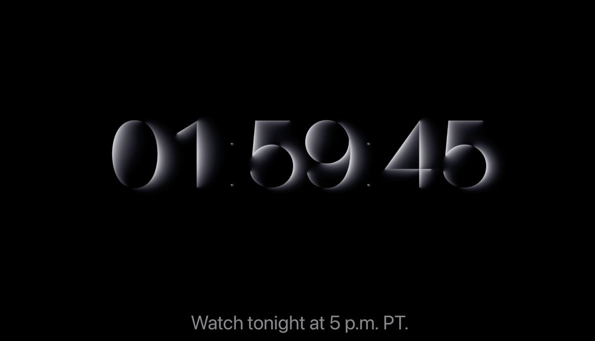actuplus24's tweet photo. ⚠️ Note d'information - Sinon la soirée n'est pas tout à fait terminée ! 2h de repos et nous revenons pour la Keynote d'Apple, qui se tient à 1h du matin (heure de Paris).

#Apple #Keynote #MacMac https://t.co/aMJyUcX9Yk