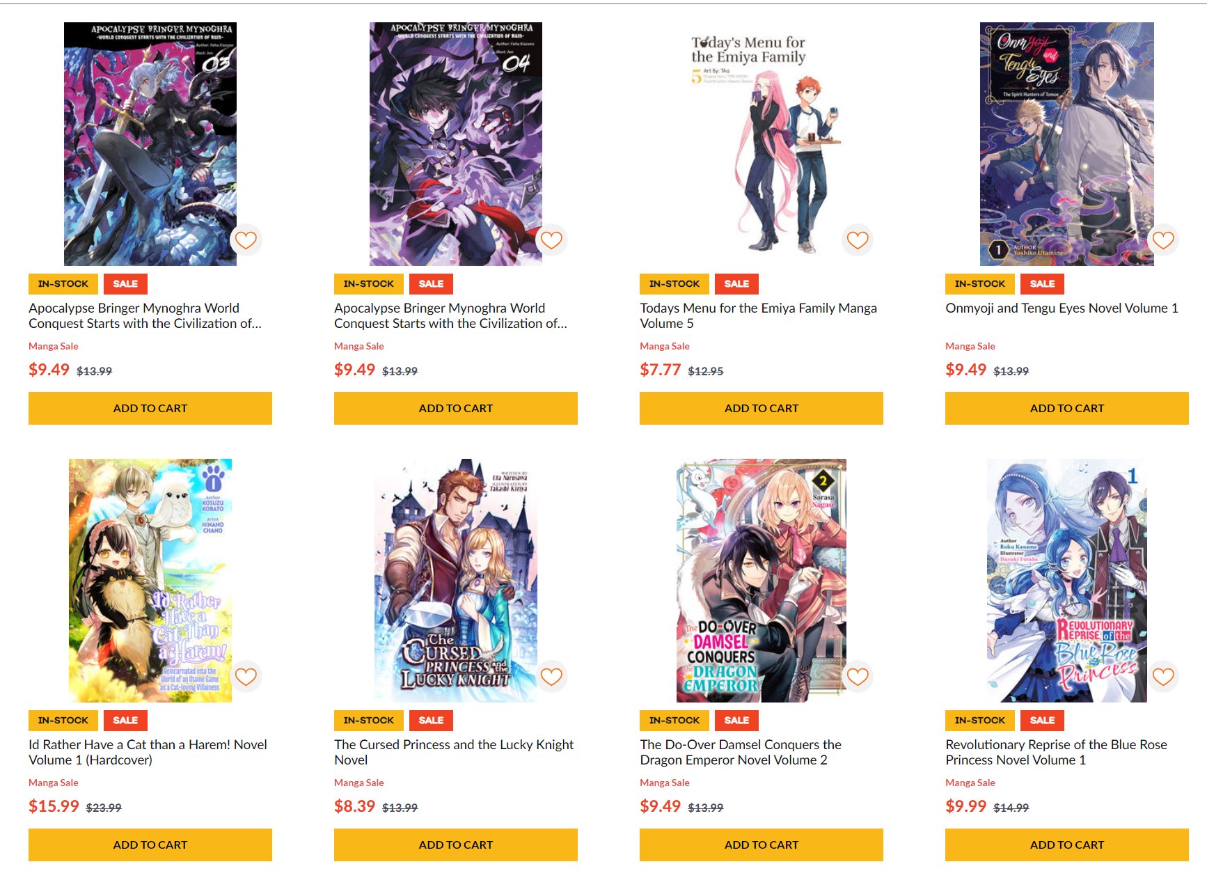 🧭Manga Alerts & Restocks #uw7s🌊 on X: Crunchyroll Store's