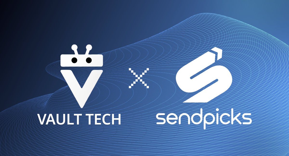 Sendpicks_io's tweet photo. We are excited to announce a partnership with @VaultTechHub 🤝   

You can now use their Vault Escrow bot to facilitate OTC $SEND swaps.  

SEND will also be utilized for various other services Vault Tech offers. https://t.co/3TGp7vFBkN