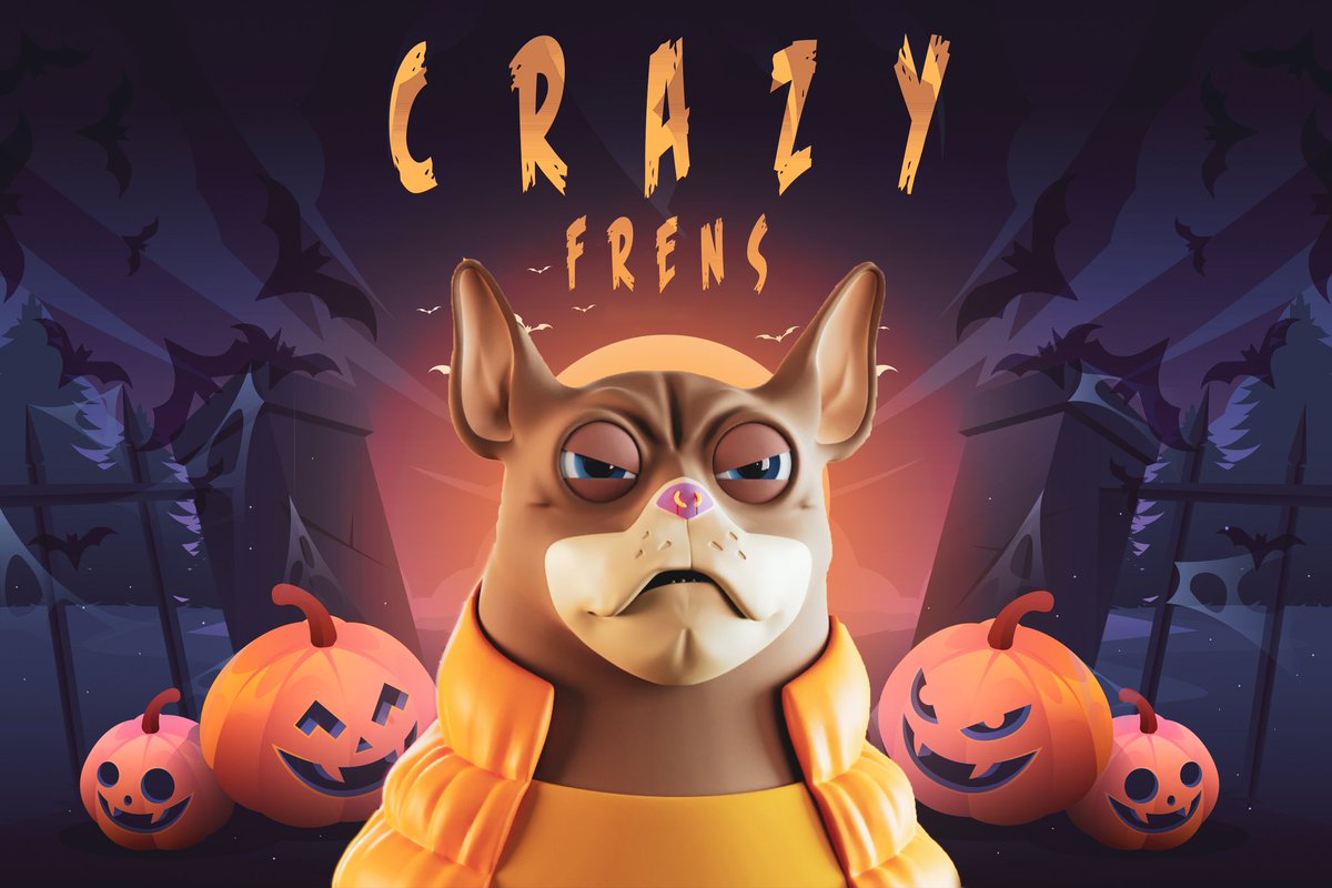 Darkness falls across the land. The midnight hour is close at hand 🎃🎃🎃
Gn my friends and happy #Halloween2023 🔥🔥🔥
<a href="/crazyfrens/">Crazy Frens</a> 
#crazyfrens 
#NFT #NFTCommunity #Cryptocurency