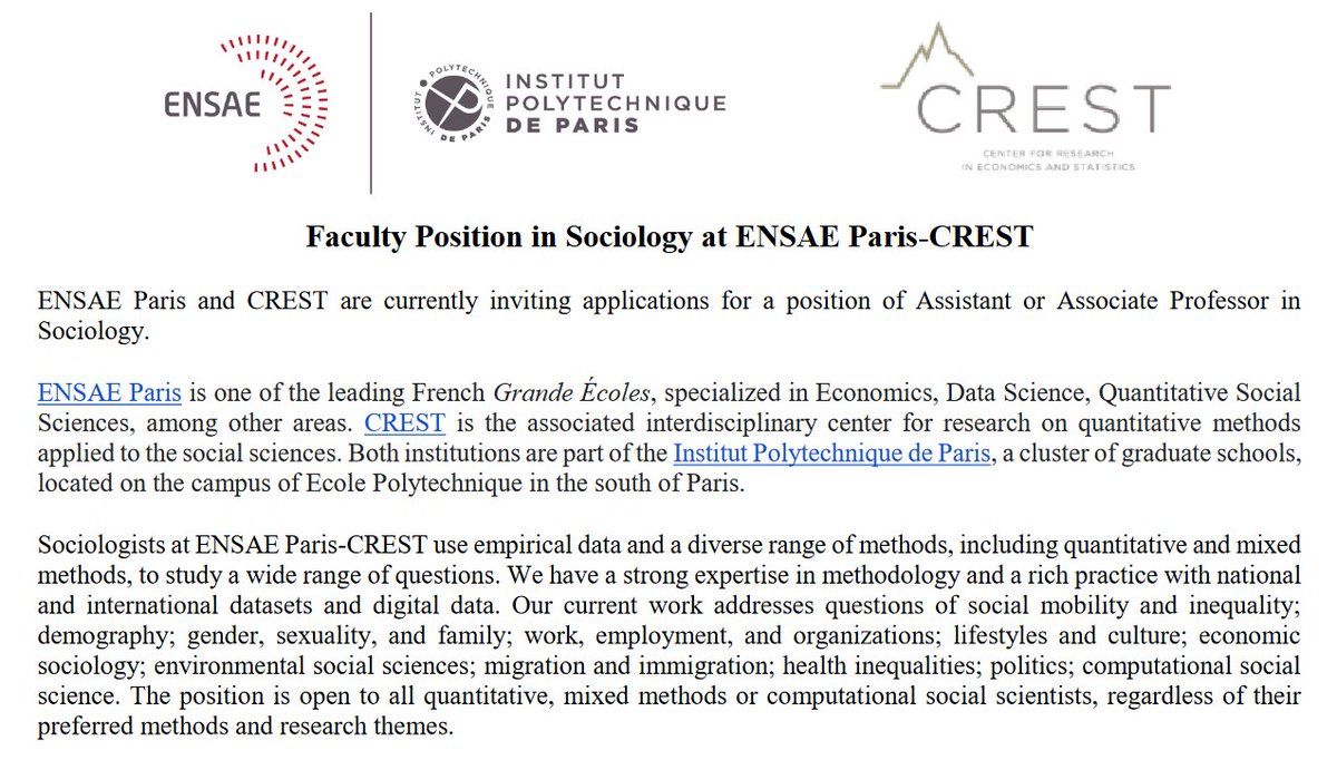 CREST Sociology tweet media