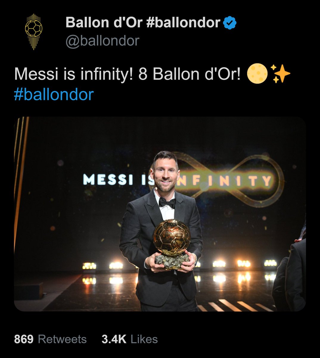 #Messi𓃵  Greatest of all time. Factos!