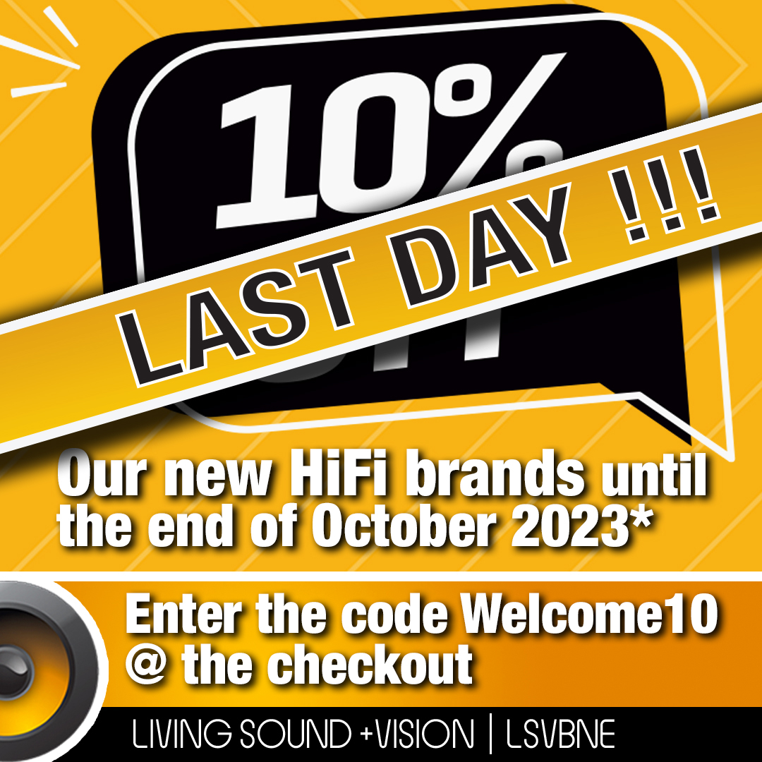 LSVBNE's tweet image. LAST DAY!!! (31st October) Enter 'Welcome10' at the checkout on our #LSVBNE website and receive 10% off our new #HiFi brands 👉 ow.ly/tgkB50Q2oJc
